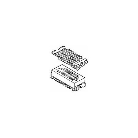 Fci Board Stacking Connector, 51 Contact(S), 2 Row(S), Female, Straight, 0.039 Inch Pitch, Surface 91931-21151LF